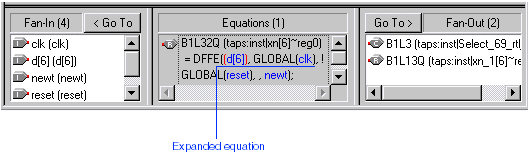 Expanded Equation in the Equations Window